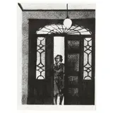 Dim Hall by Maud Gatewood, Lithograph on Rives paper, sold Oct 2023