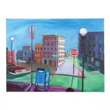 Parrish Street Durham View by Rachel Campbell, Oil on canvas, sold Oct 2023