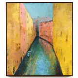 Venice by Mark Bettis, Oil and cold wax on panel, sold Oct 2023