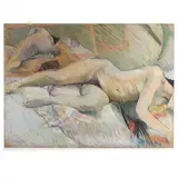 Nude Figure Study by Elsie Dinsmore Popkin, Pastel on paper, sold Oct 2023