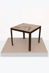 Plongeon by Louis Cane, 2011, Bronze doré et mosaïque, sold Feb 2025