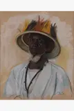 Rayan by Jacques Majorelle, 1945, Gouache et pastels de couleurs sur papier brun, sold Mar 2025