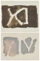 Sans titre by James Bishop, 1993, Gouache sur papier, sold Mar 2025