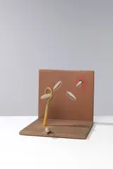 Sans titre by Iván Tovar, 1974, Huile, objets en bois peint sculpté sur contreplaqué et panneau de bois, sold Mar 2025