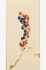 62-19 by Martin Barré, 1962, Huile sur toile, sold Mar 2025