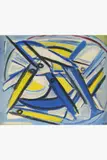 Aquarium by Pierre Tal-Coat, 1946, Huile sur toile, sold Mar 2025