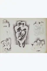 Sans titre by Agustín Cárdenas, 1980, Encre de Chine et crayon sur papier, sold Jun 2025