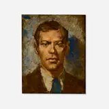 Portrait of Glenway Wescott by Donald Forbes, c. 1941, oil on canvas, sold May 2026