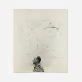 Saul Steinberg by George Platt Lynes, c. 1945, gelatin silver print, sold May 2026