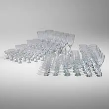 Princess glassware collection by Bent Severin, 1957, glass, sold Aug 2022