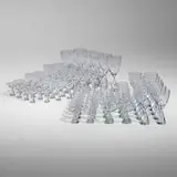 Princess glassware collection by Bent Severin, 1957, glass, sold Aug 2022