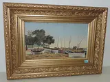 L'extrèmité de la Promenade de la Croisette, Cannes by Arthur Herzog, oil on canvas, sold Sep 2016