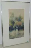 Bäume by Oskar Lüthy, 1904, watercolor, sold Sep 2016