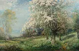 Fleuraison en Normandie by Karl Kaufmann, oil on canvas, offered Jun 2016