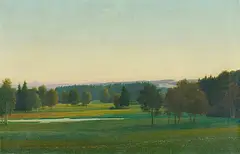 Landschaft bei Aibling by Georg Schrimpf, 1931, oil on canvas, sold Jun 2016