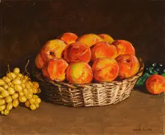Still Life with Fruit by David Sing, oil on canvas mounted on board, sold Nov 2025