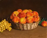 Still Life with Fruit by David Sing, oil on canvas mounted on board, sold Nov 2025