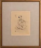 Portrait of Guillaumin by Paul Cézanne, Etching on Paper, sold Apr 2025