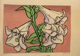 Lily by Clifton Karhu, 1967, Woodcut in Colors, sold Apr 2025