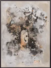 Abstraction by Esther Eliashiv, Acrylic on Board, sold Apr 2025