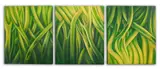 Abstract Composition Triptych by Kathy Pang, Acrylic on Canvas, sold Apr 2025