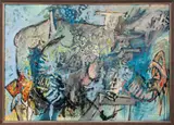 Untitled (Abstraction) by Uri Lifschitz, Oil on Canvas, sold Apr 2025
