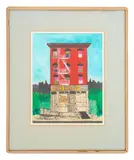 Yonah Schimmel's Knish Bakery by Charles Fazzino, 1981, Mixed Media on Paper, sold Apr 2025