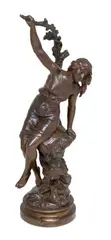 Untitled by Sylvain Kinsburger, 1894, Bronze Sculpture, sold Apr 2025