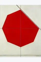 Vermillon by Jo Delahaut, 1985, Huile sur toile, sold Jun 2025