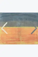 2 arrows (abstract) by Walter Swennen, 2014, Huile sur toile, sold Jun 2025