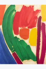 Image d'Epinal by Alain Jacquet, 1961, Huile et gouache sur papier marouflé sur toile, sold Apr 2025