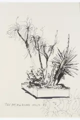 The background could be Rio by Stéphane Calais, 2003-2004, Encre sur papier, sold Apr 2025
