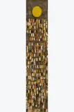 Sans titre by Armand Avril, 1998, Assemblage de bois peint collé sur tissu, sold Sep 2025