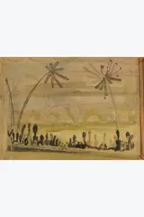 Paysage aux palmiers by Eugène Gabritschevsky, Aquarelle sur papier, sold Sep 2025