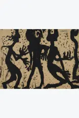 Parvis by Louis Soutter, 1937, Encre de Chine (toucher au doigt) sur papier, sold Sep 2025