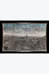 Panorama of Moscow by Willem Van Genk, circa 1955, Gouache, aquarelle et encre de Chine sur papier, sold Sep 2025