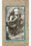 Sans titre by Miroslav Tichý, Tirage argentique de Chine, encre de Chine, stylo à bille et crayon gras de couleur sur pa, sold Sep 2025