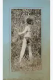 Sans titre by Miroslav Tichý, 1964, Tirage argentique, encre de couleur, stylo à bille et crayon gras de couleur sur papier, sold Sep 2025