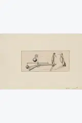 Sans titre (illustration pour Répétitions) by Max Ernst, 1921, Encre et collage sur papier, sold Oct 2025