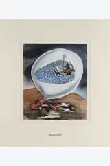La Traversée by Remedios Varo, 1935, Gouache et encre de Chine sur carton fin, sold Oct 2025