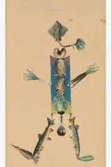 , by André Breton, Collage sur papier quadrillé, sold Oct 2025