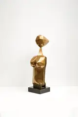 Radiolaire by Jacques Hérold, circa 1977-1978, Bronze doré, sold Oct 2025