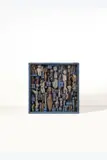 Refuge pour le rêve by Yolande Fièvre, 1968, Technique mixte, assemblage de bois flottants peints et pierre dans un emboîtage, sold Oct 2025