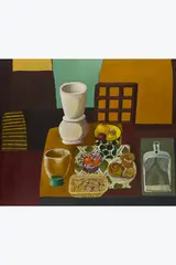 Senza di me by Nathalie du Pasquier, 1995, Huile sur toile, sold Oct 2025