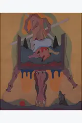 Senior de reflejos by Jorge Camacho, 1978, Huile sur toile, sold Oct 2025