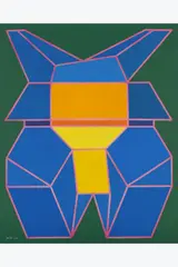 La lunga marcia verso il sole by Achille Perilli, 2012, Technique mixte sur toile, sold Dec 2025