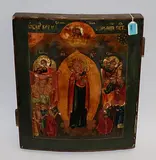 Russisch, 19.Jh by Gottesmutter Freude aller Leidenden, tempera, offered Jun 2016