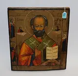 Russisch, 2.Hälfte 19.Jh by Hl. Nikolaus, tempera, offered Jun 2016