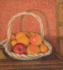 Stillleben mit Äpfeln und Orangen, 1949 by Gottardo Guido Segantini, oil on board, sold Jun 2016