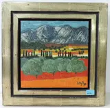 Kleine Sommerlandschaft by Kathy Thys, oil on canvas, offered Jun 2016